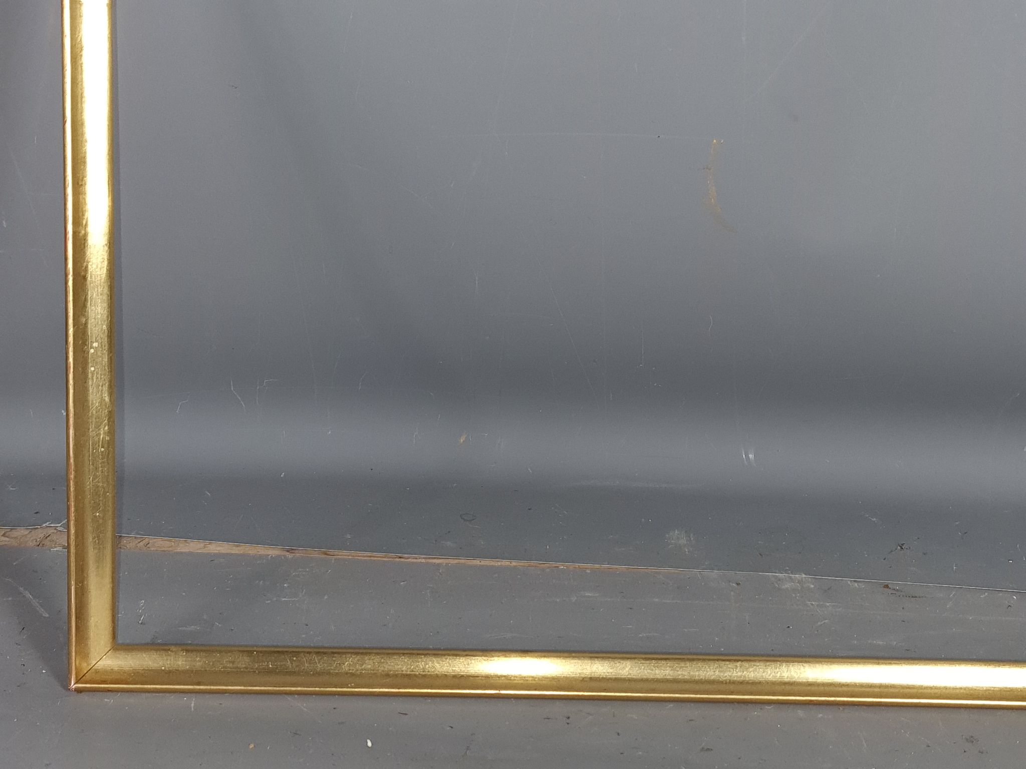 Frame baguette wood gilding gold leaf 56x42 foliage 54x40 cm good used SB