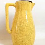 Ceramic orangeade or lemonade pitcher with cracked effect from the 1960s