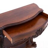 Rosewood console, France, circa 1890. After renovation.