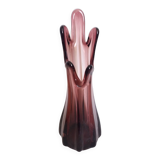 Purple or plum glass vase