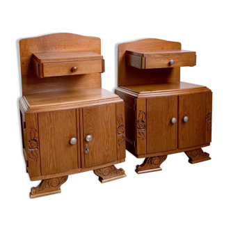 Paire tables de chevet année 30-40