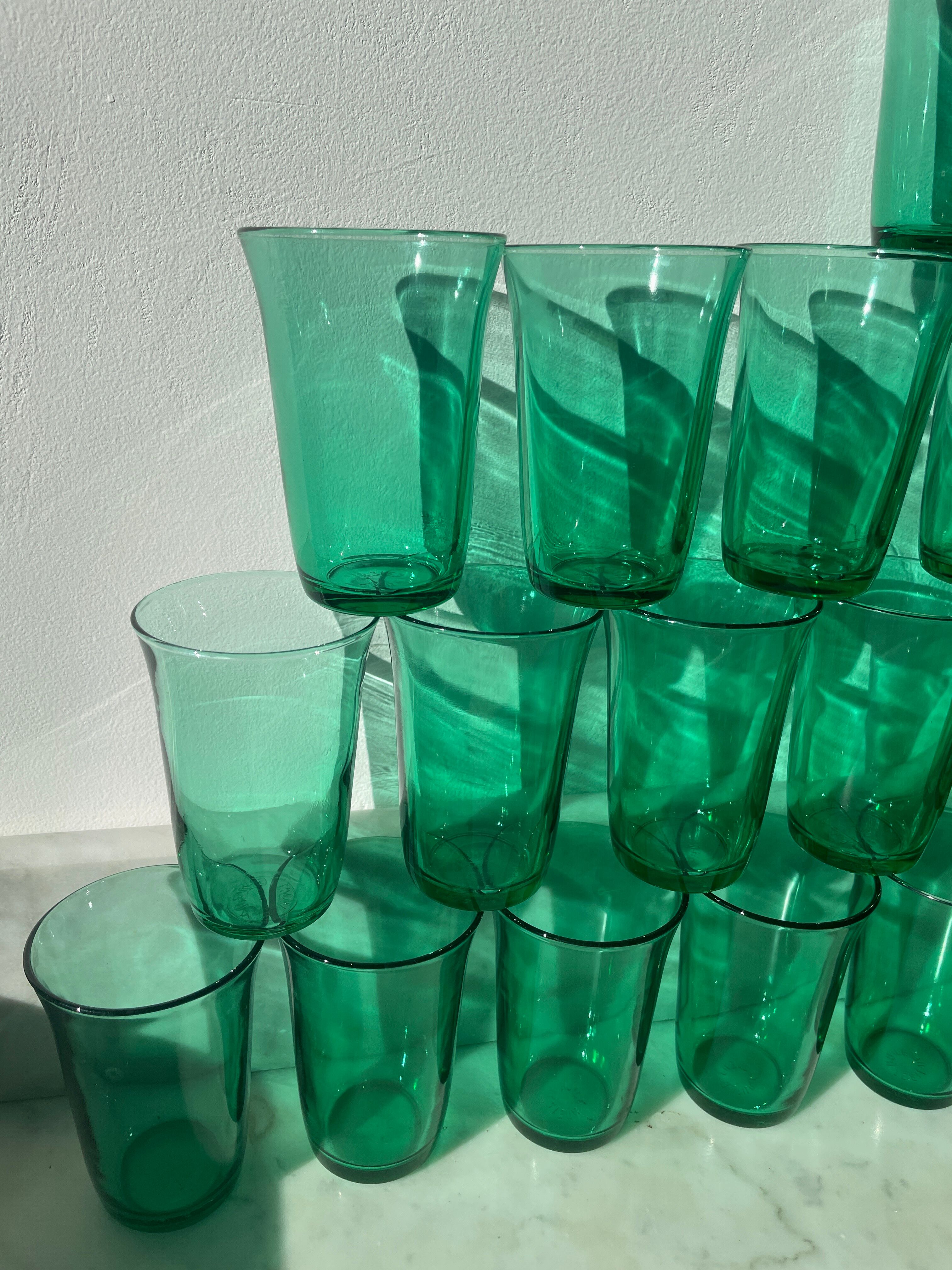 Water glasses Oil Lesieur