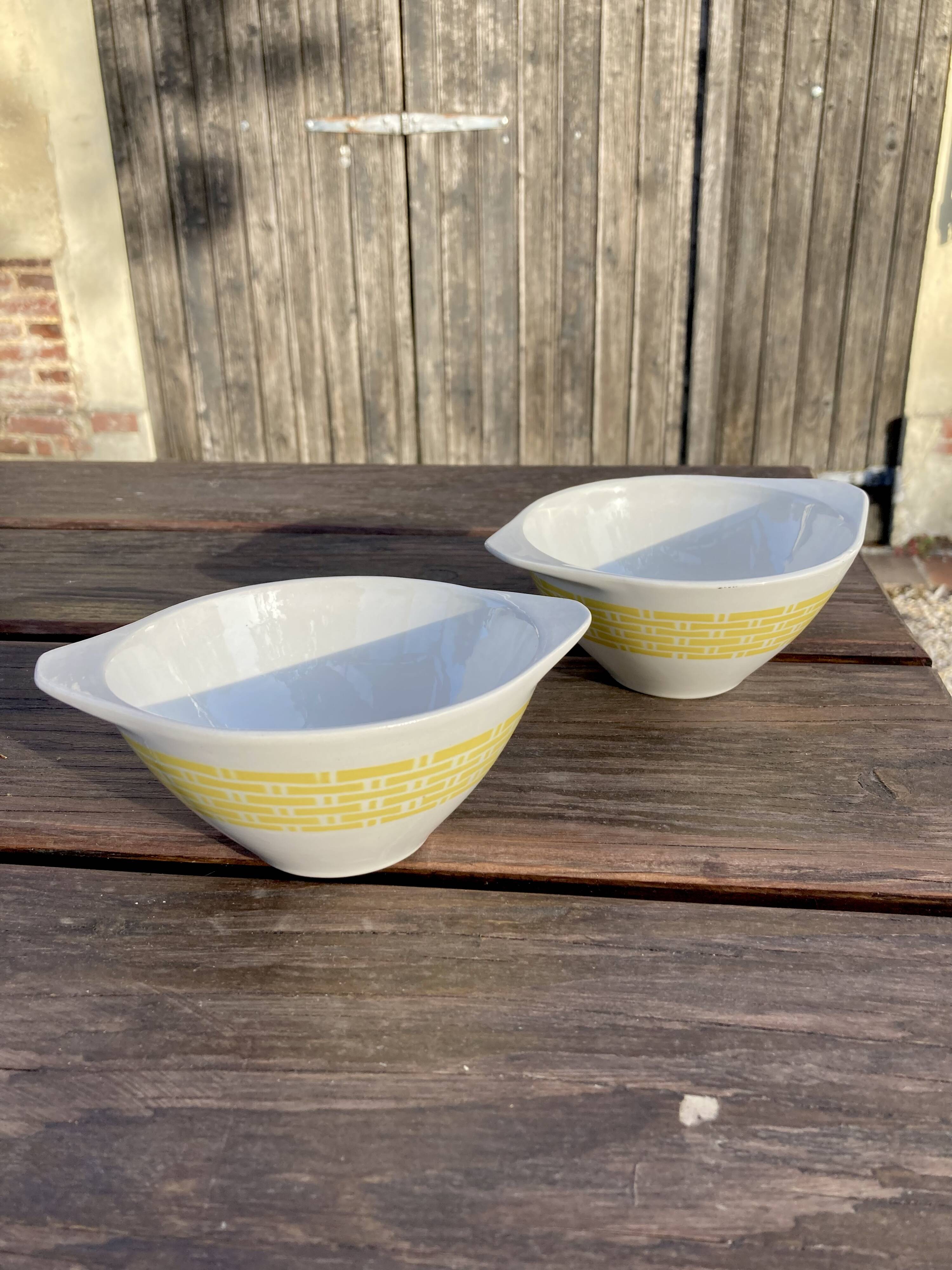 2 Badonviller bowls from the 50s