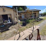 Pair of bronze shop shelves 1900 Siegel Paris