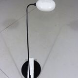 Lampe de bureau italienne en blanc et noir, années 1980