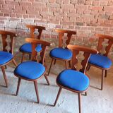 Set of 6 brutalist chairs
