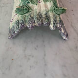 Antique majolica asparagus dish