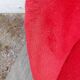 pair of vintage armchairs (red fur)