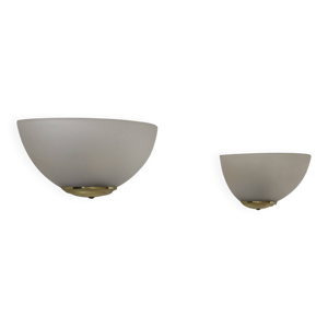 paire d’applique vintage, - verre