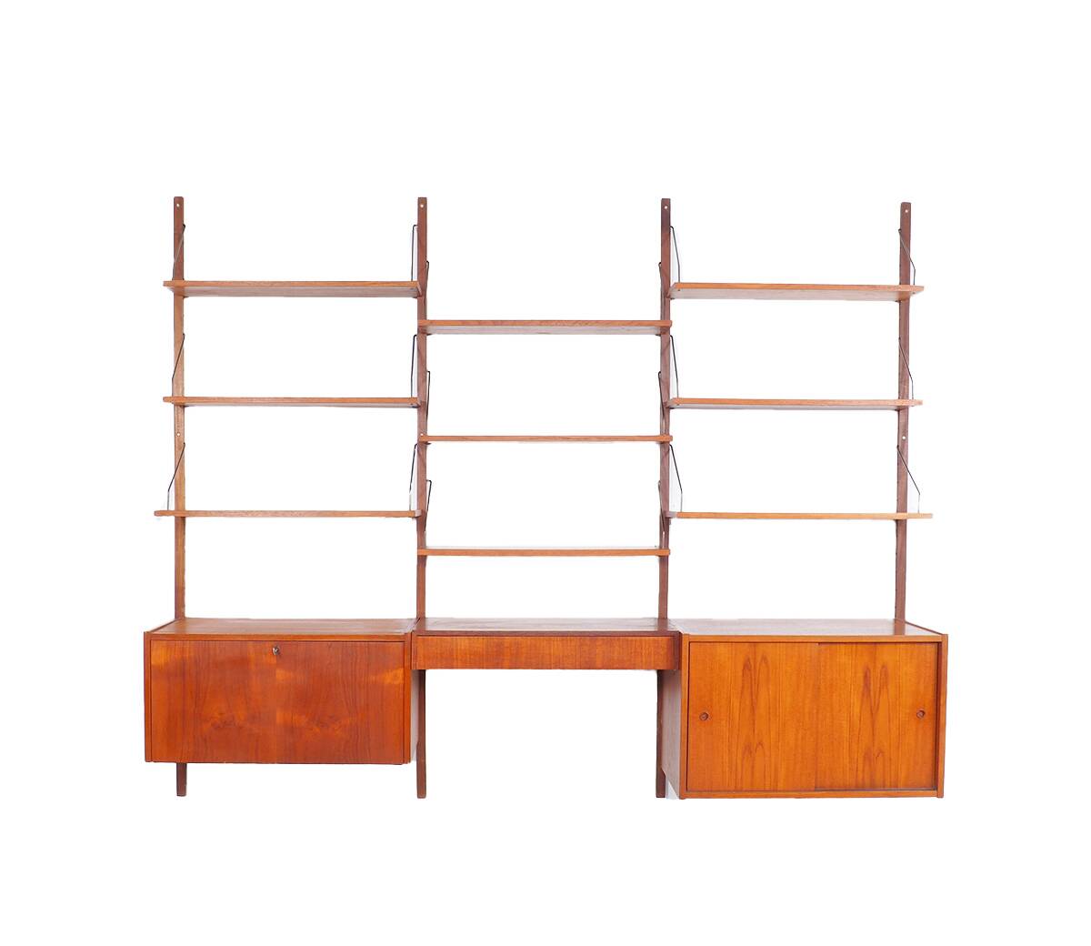PS System Danish design teak wall system, 1960s