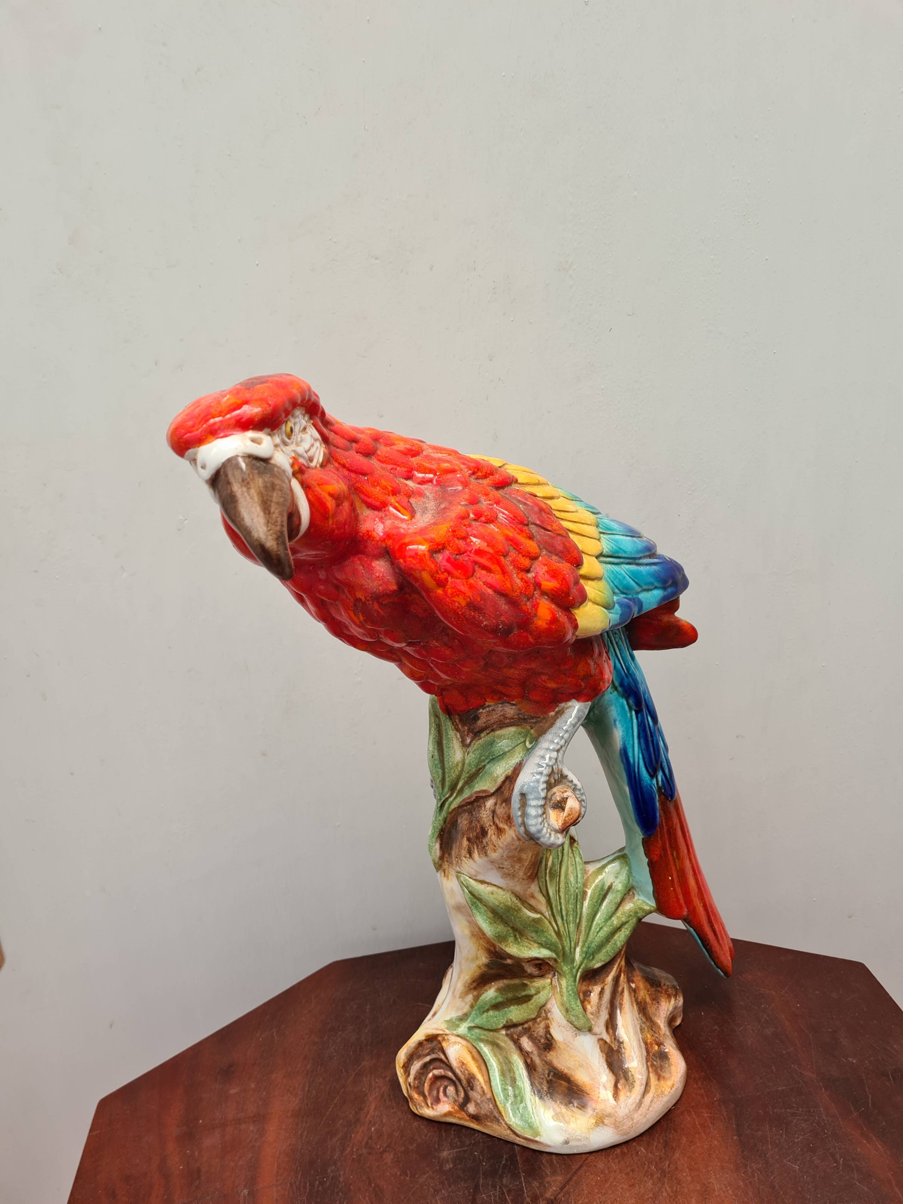Ceramic Parrot/Life Size