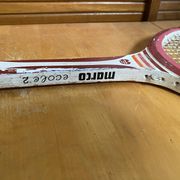 Raquette Tennis Ancienne MS Marco École 2 Bois Sport Vintage