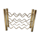Vintage brass wine rack, 1970