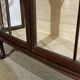 1930s English display cabinet in mahogany