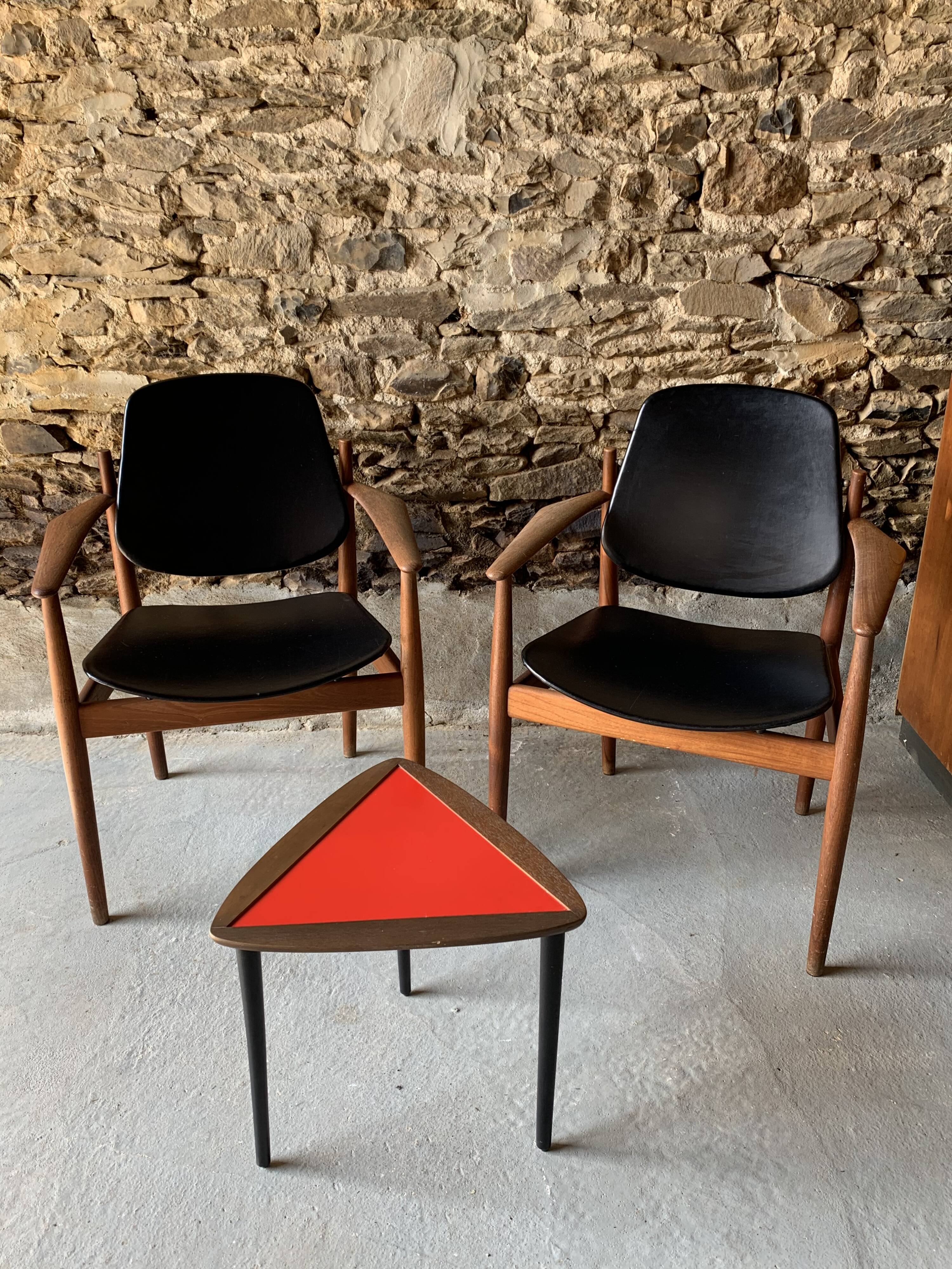 Pair of arne Vodder armchairs - fd-184