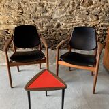 Pair of arne Vodder armchairs - fd-184