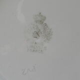 Cake plate, earthenware cup from luneville