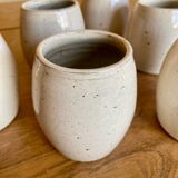 Set of vintage ceramic mugs
