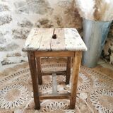Wooden workshop stool