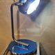 Lamp chrome and blue metal