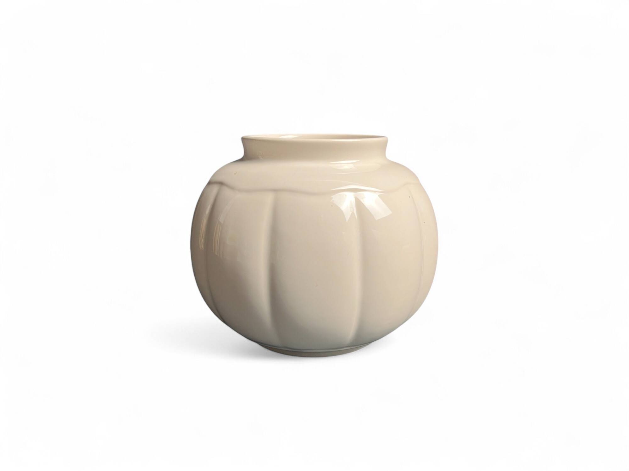 Art Deco, ceramic ball planter, Italy, early 20th century