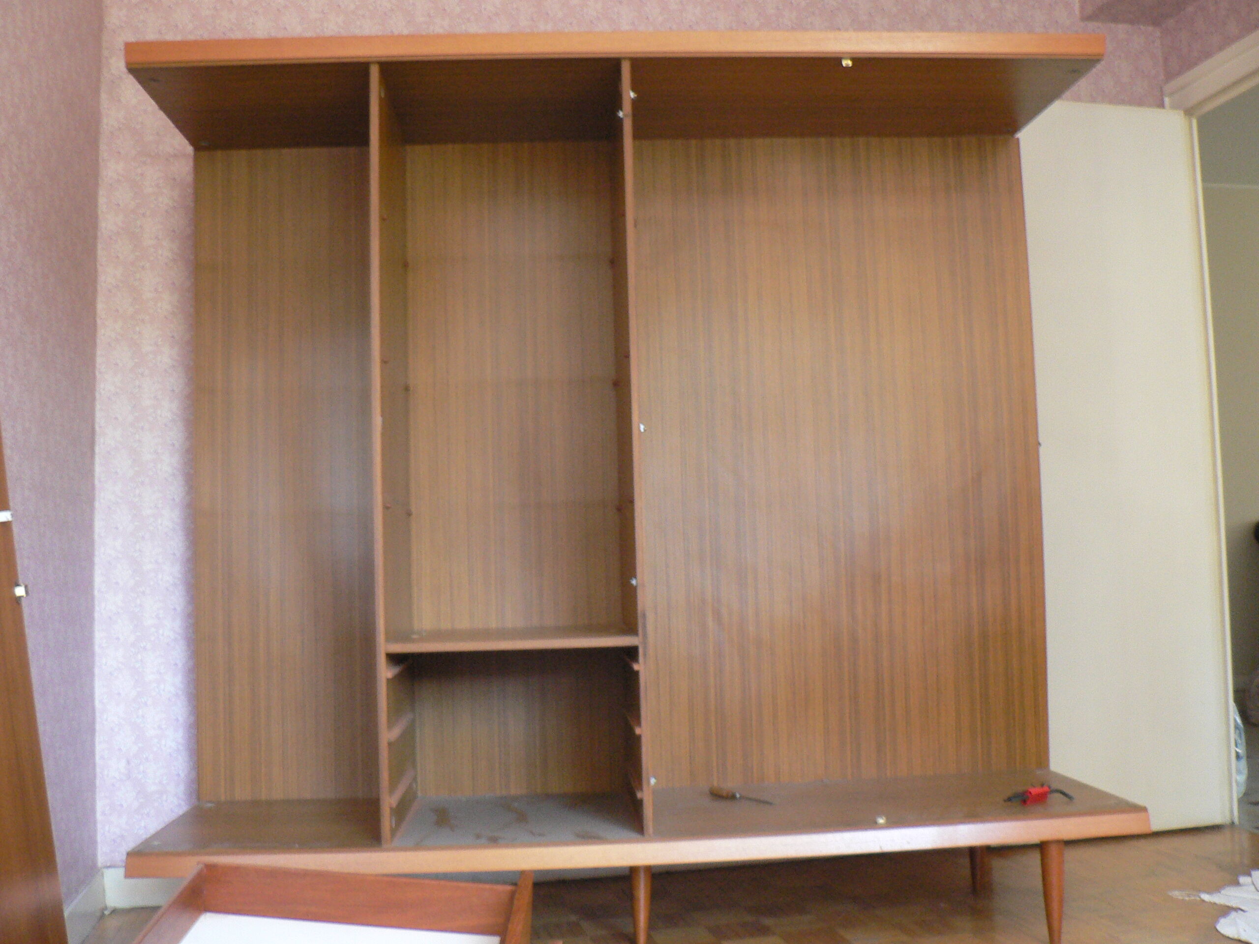 Vintage teak wardrobe