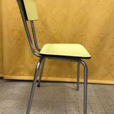 Set of 3 chairs in yellow FORMICA