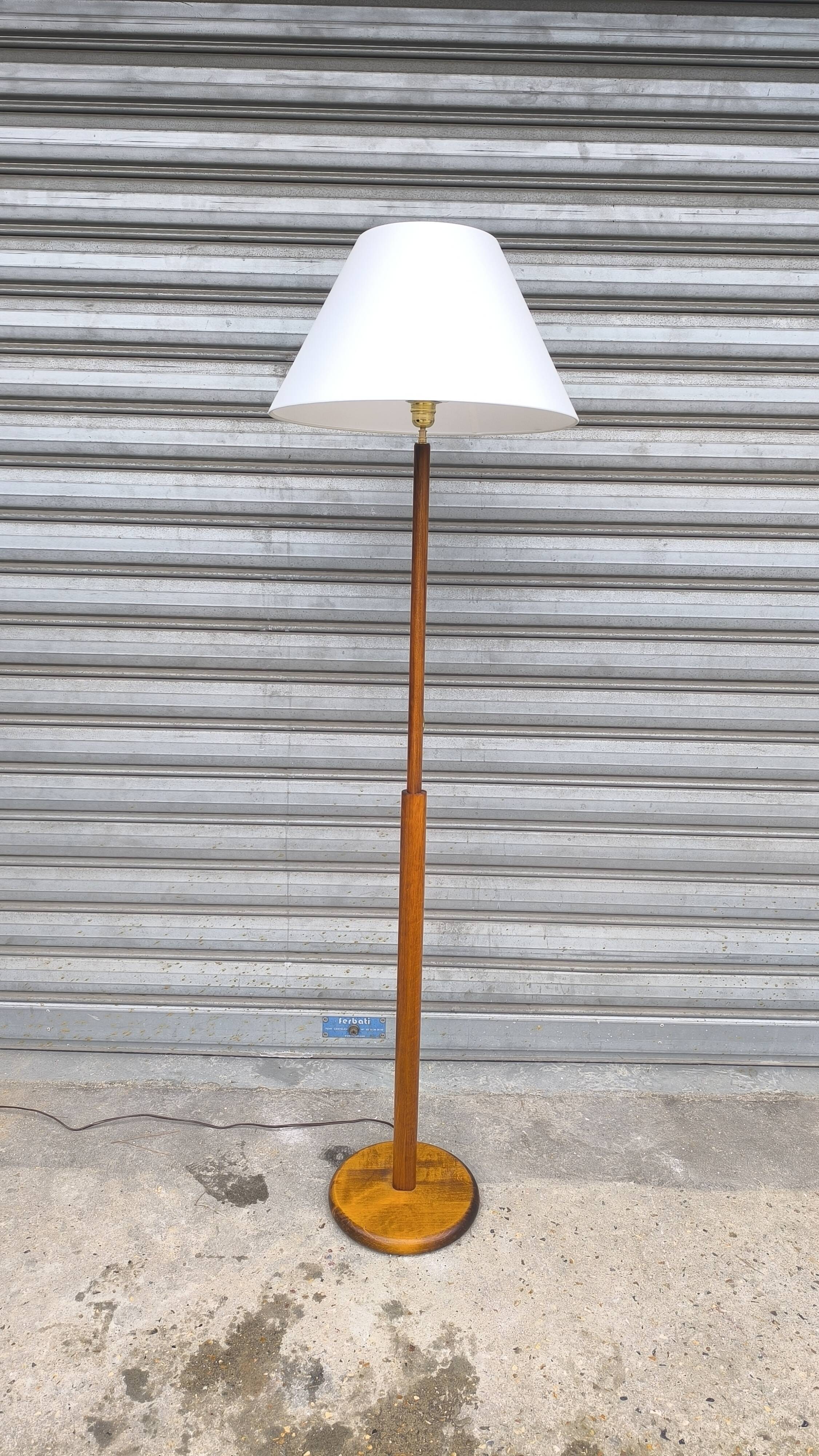 Scandinavian teak floor lamp 1960