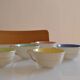 5 earthenware coffee or tea cups from saint amand france 1950