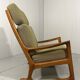 Fauteuil à bascule à dossier haut Ole Wanscher Senator années 1960