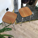 Duo of formica stools