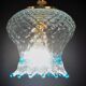 Set of 3 Murano blue glass pendant lights