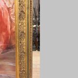 large Napoleon III period mirror in gilded wood circa 1880