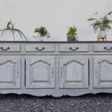Relooked solid oak buffet