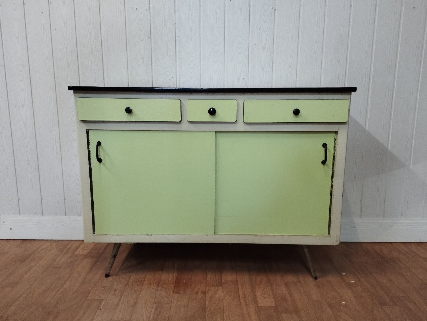 vintage formica sideboard sliding doors