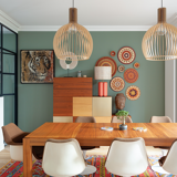Lamp Charlotte Corail Raphia - Cosin Paris