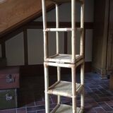 Pair of rattan bedside