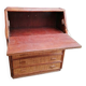 Rattan and wicker secretary chest of drawers