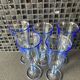 Blue glass flutes