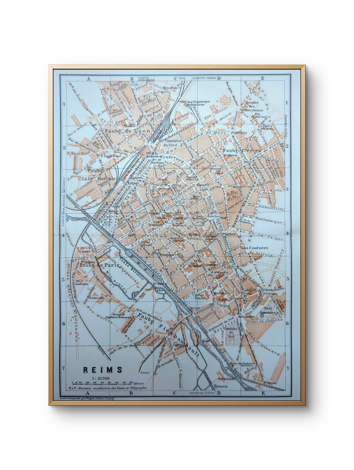 Printed in 1908, Reims, Marne, France.
