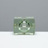 Small cubosfera glass lamp circa 1990