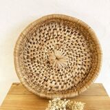 Basket made from woven banana leaves
