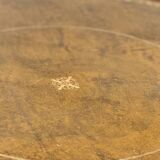 Regency Style Round Coffee Table Leather Top
