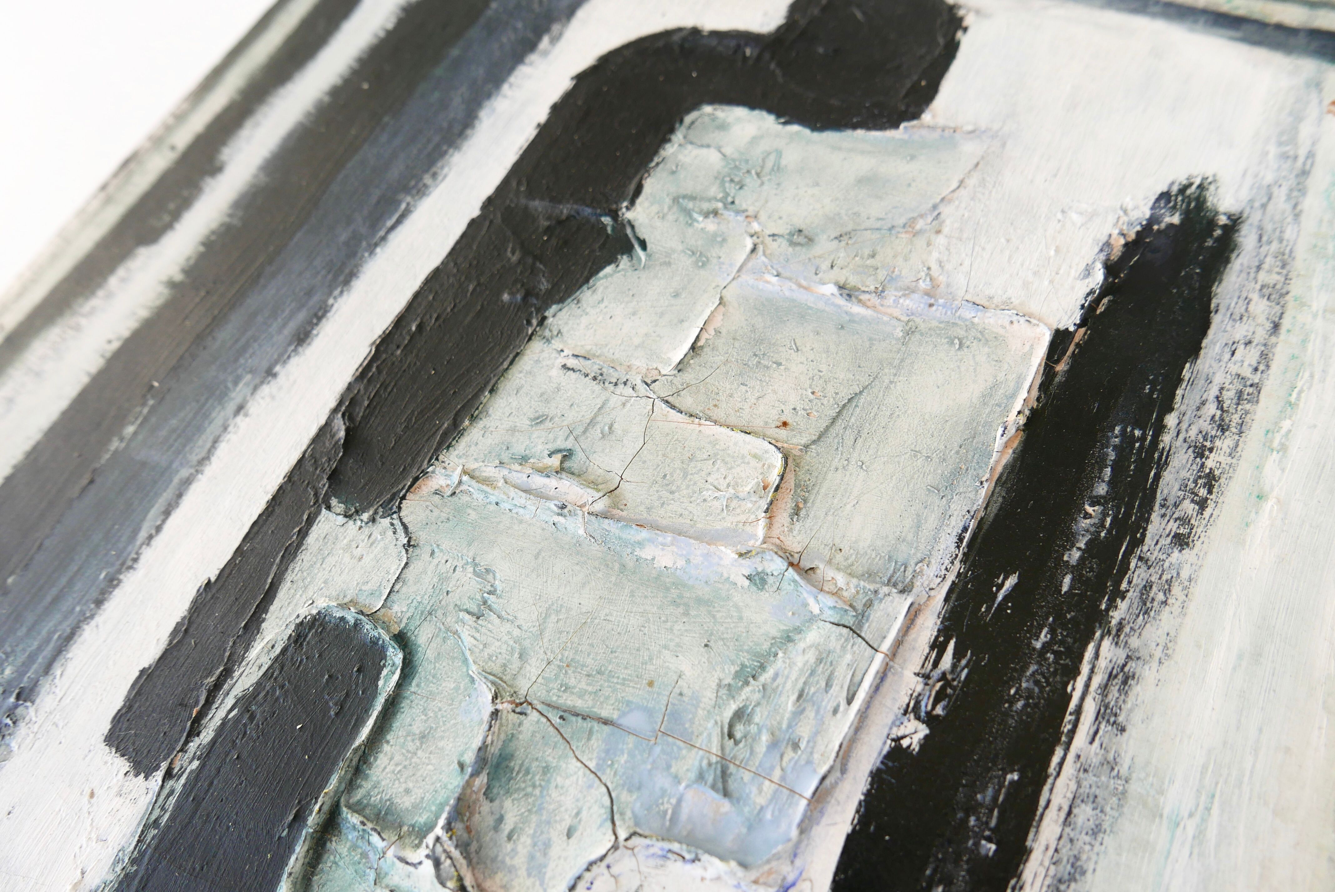 Painting, abstract painting by Olivier Rollin, 90s