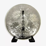 Verlys France: large Art Deco sunflower bowl in pressed glass