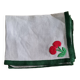 Set de 4 serviettes en lin brodé main