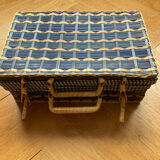 Wicker suitcase