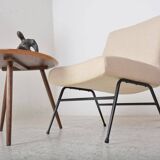 Vintage beige fireside chair