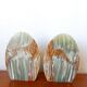 Onyx egg bookends circa 1970