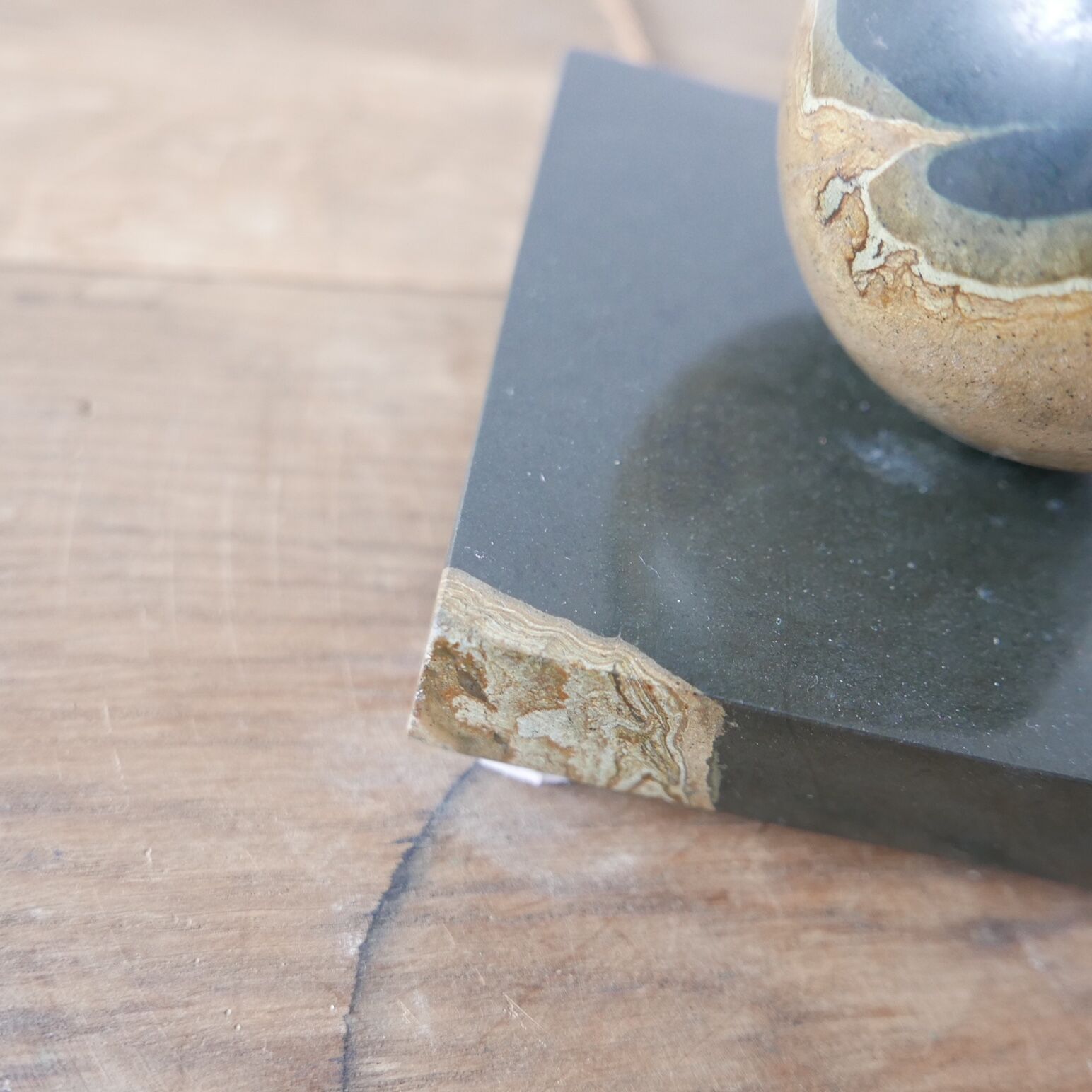 Marble table lamp
